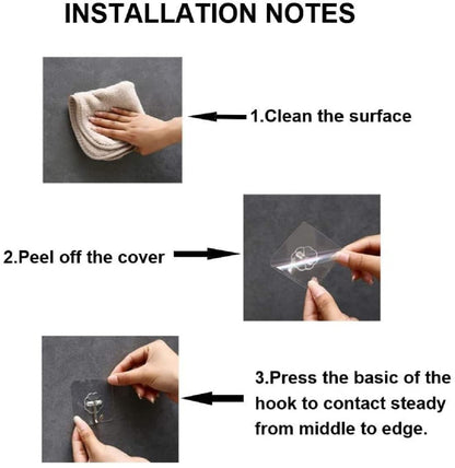 Masota Heavy Duty Self-Adhesive Wall Hooks – Damage-Free, Waterproof (Pack of 10, 15, 20 Pcs)